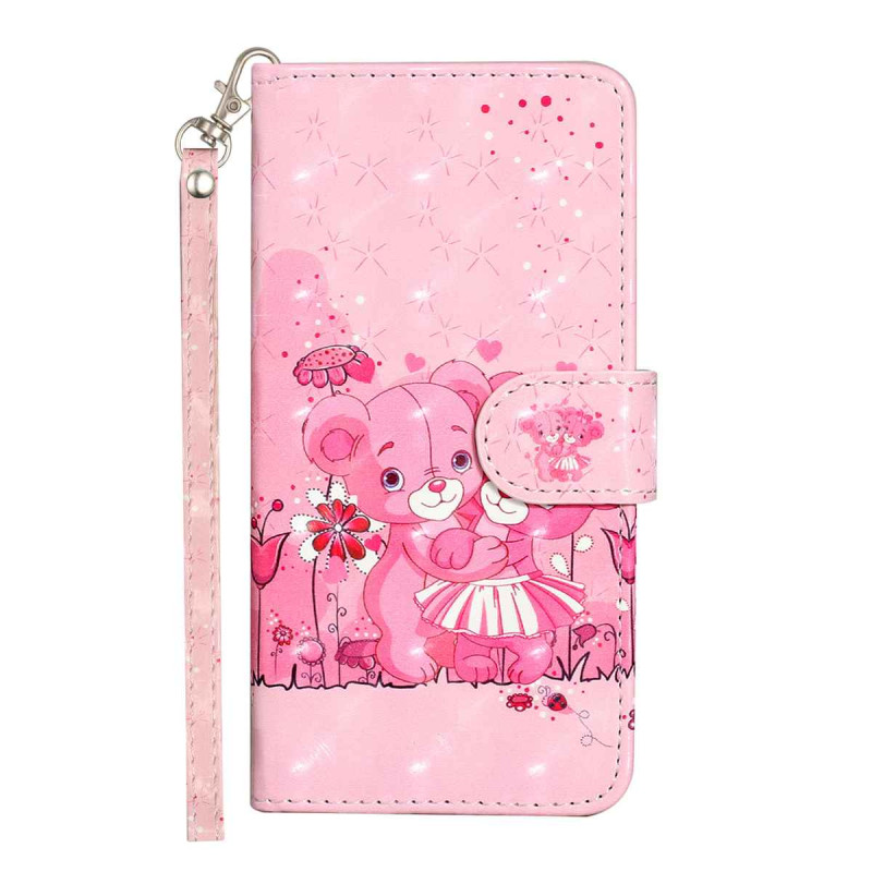 Hoesje voor Samsung Galaxy S26 FE met beertjes en draagriempje