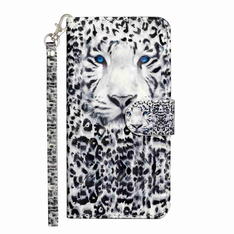 Samsung Galaxy S26 FE-hoesje met luipaardprint en draagriem