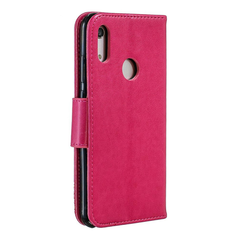 Hoesje Huawei Y6 2019 Vlinders en Schuine Flap Hoesje Huawei Y6 2019 Vlinders en Schuine Flap