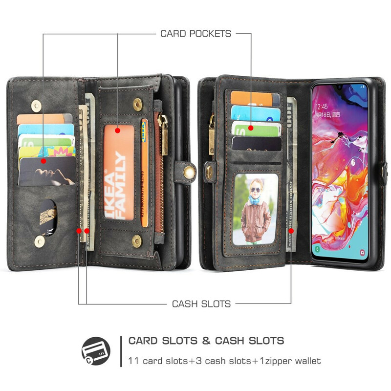 Hoesje Samsung Galaxy A70 CASEME Afneembare Cover Hoesje Samsung Galaxy A70 CASEME Afneembare Cover