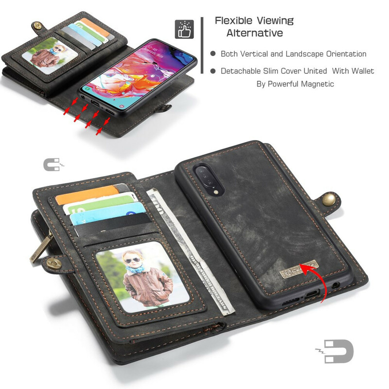 Hoesje Samsung Galaxy A70 CASEME Afneembare Cover Hoesje Samsung Galaxy A70 CASEME Afneembare Cover