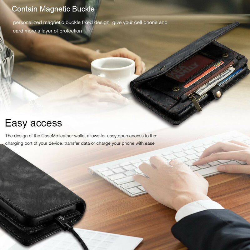 Hoesje Samsung Galaxy A70 CASEME Afneembare Cover Hoesje Samsung Galaxy A70 CASEME Afneembare Cover