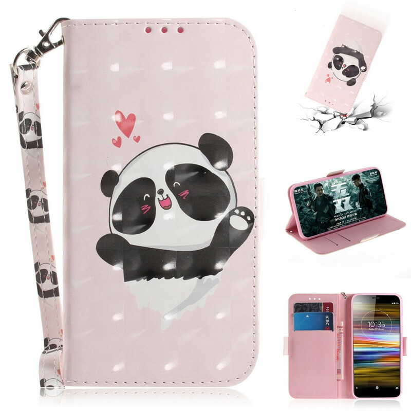 Sony Xperia L3 Panda Liefdesbandje Hoesje