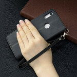 Hoesje Huawei Y6 2019 Gladde Schuine Flap