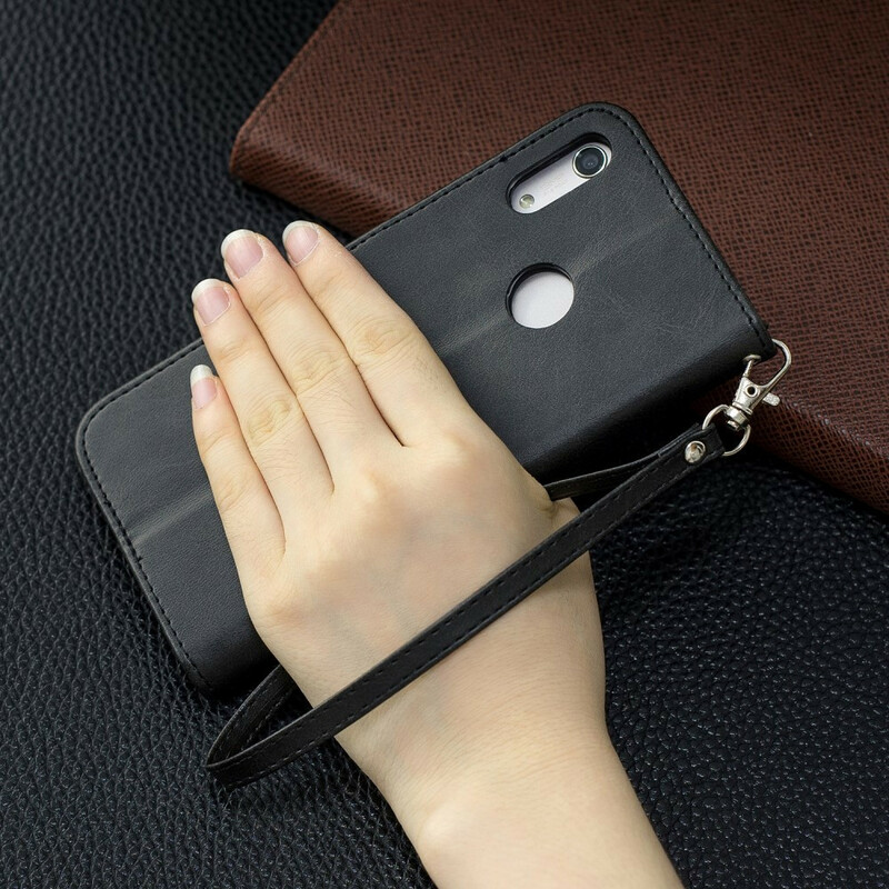 Hoesje Huawei Y6 2019 Gladde Schuine Flap