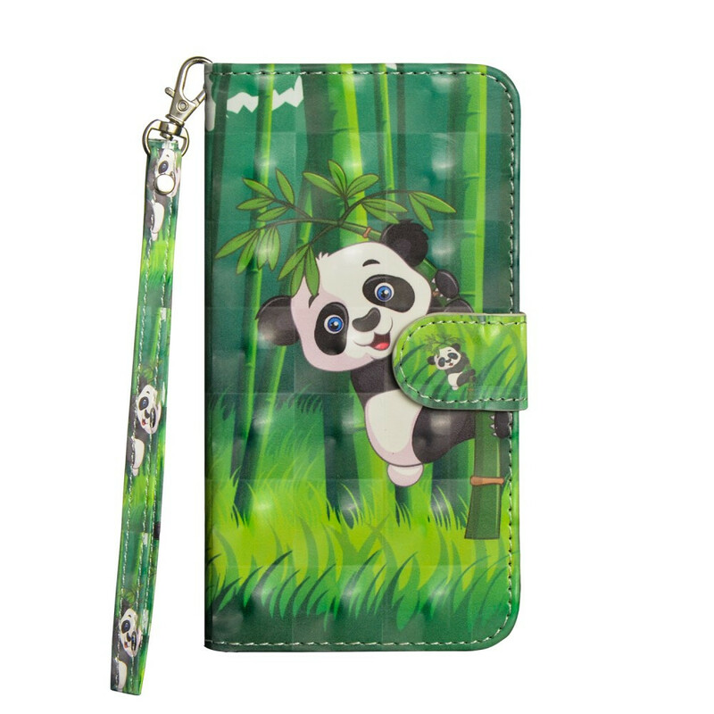 Samsung Galaxy Note 10 Plus Hoesje Panda en Bamboe