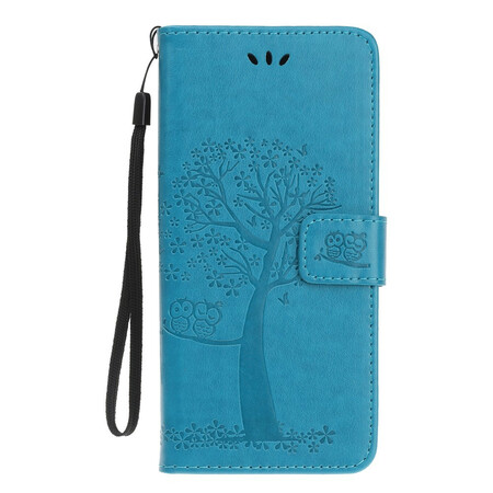 Samsung Galaxy Note 10 Plus Hoesje Boom en Uilen met riem