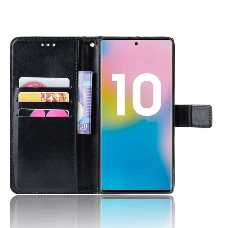 Samsung Galaxy Note 10 Plus kunstleer hoesje Flashy