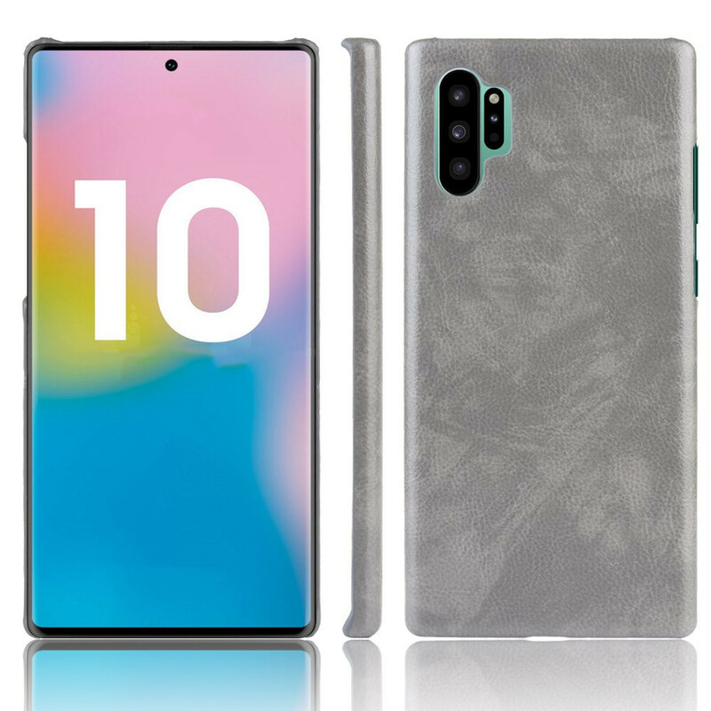 Samsung Galaxy Note 10 Plus Lederen Hoesje Klassiek Lychee Effect