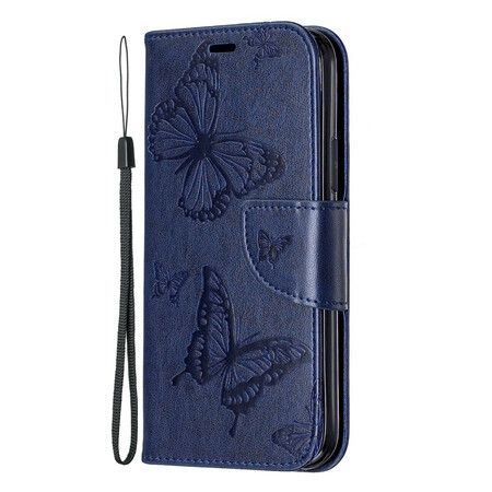 Hoesje voor iPhone 11 Vlinder bedrukt sleutelkoord