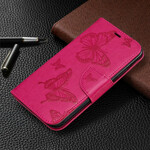 Hoes voor iPhone 11R Vlinder bedrukte sleutelkoord