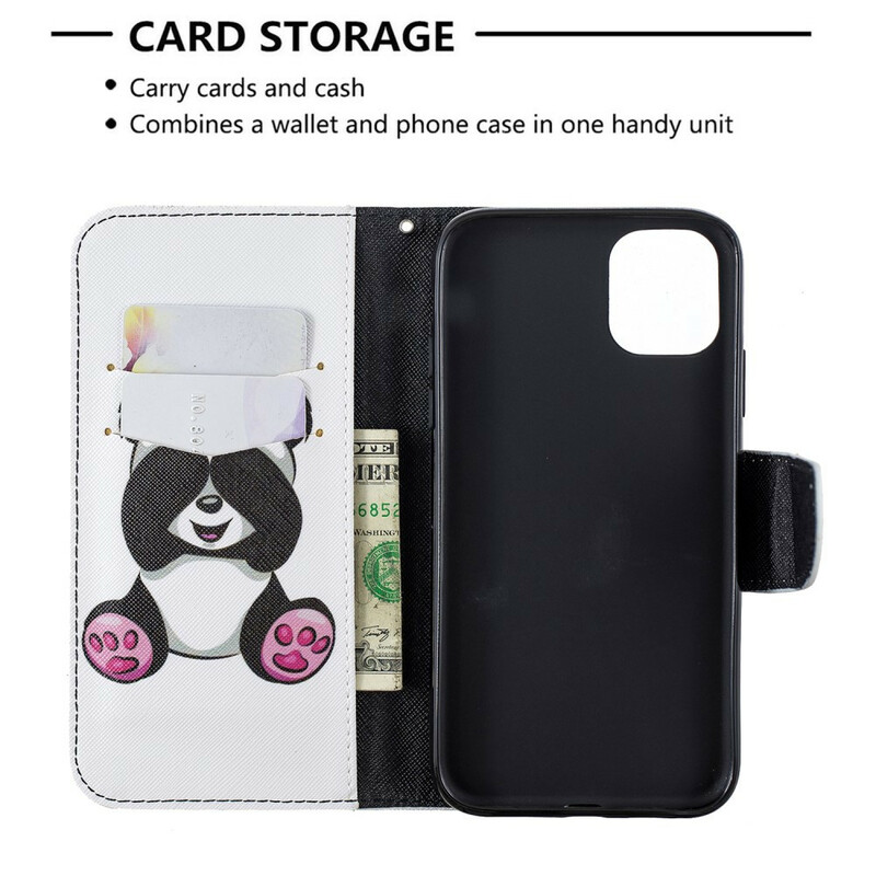 Hoesje iPhone 11R Panda Fun