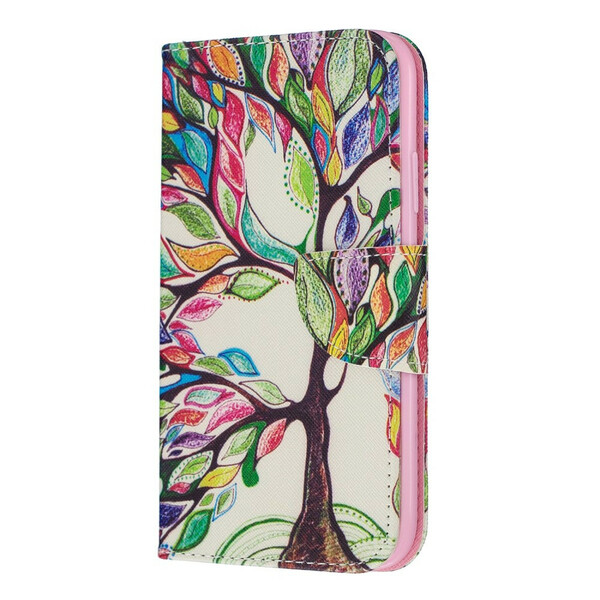 Beschermhoesje voor iPhone 11R Kleurrijke boom