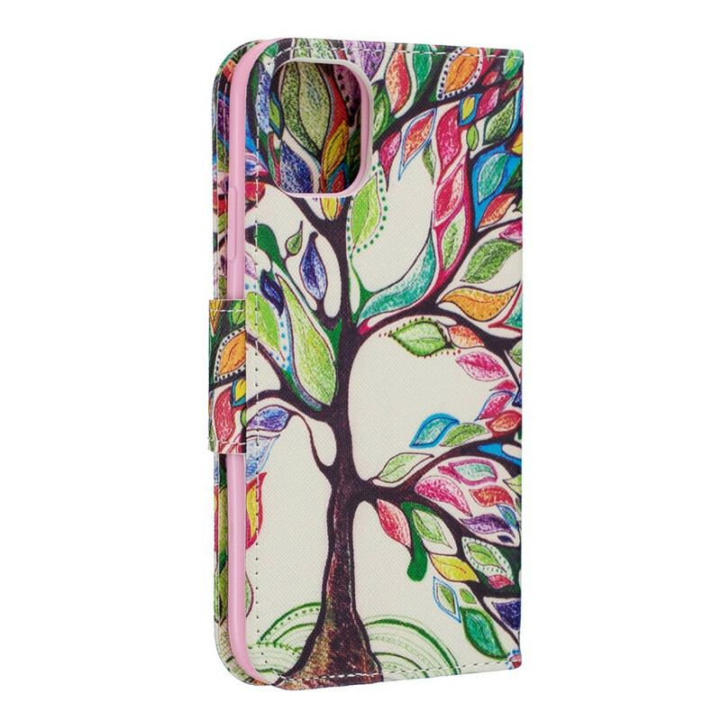 Beschermhoesje voor iPhone 11R Kleurrijke boom