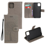 Beschermhoes voor iPhone 11R Boom en Uilen met riem Beschermhoes voor iPhone 11R Boom en Uilen met riem