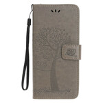 Beschermhoes voor iPhone 11R Boom en Uilen met riem Beschermhoes voor iPhone 11R Boom en Uilen met riem