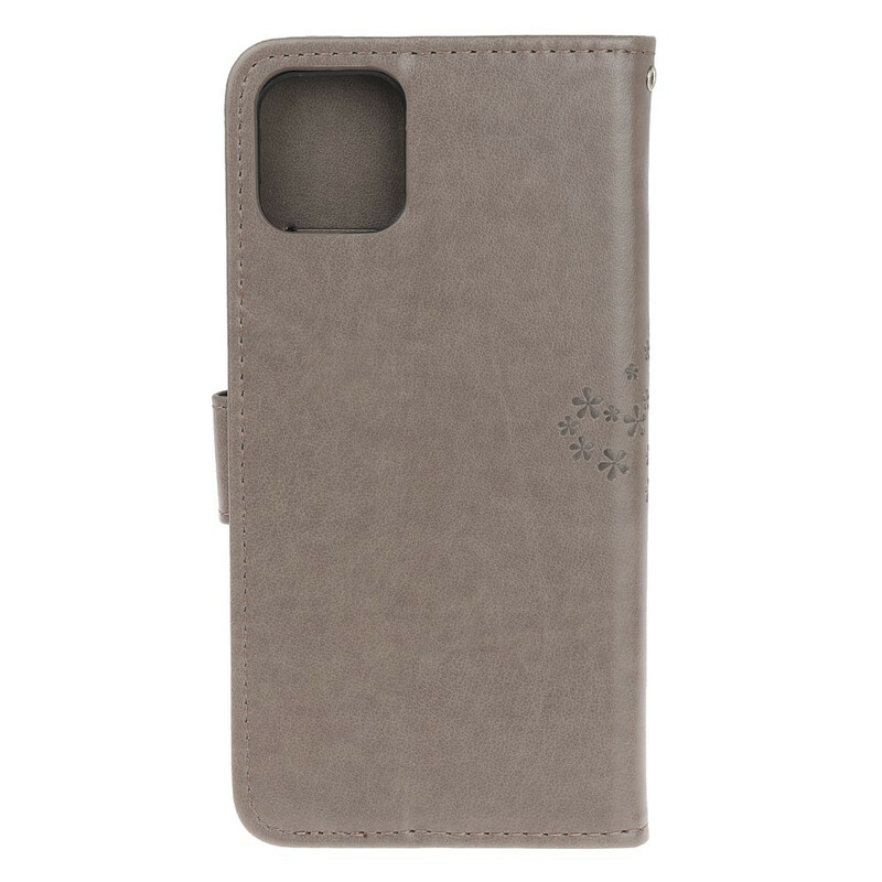 Beschermhoes voor iPhone 11R Boom en Uilen met riem Beschermhoes voor iPhone 11R Boom en Uilen met riem