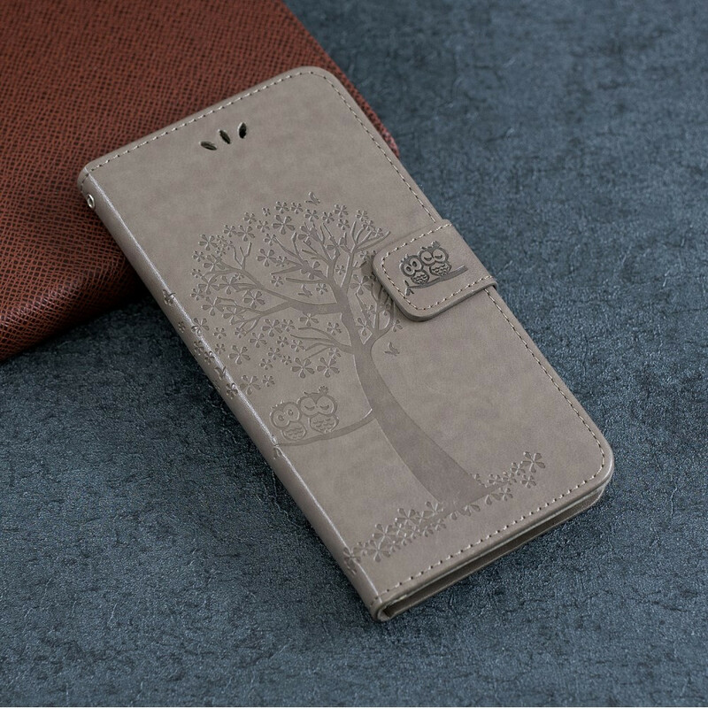 Beschermhoes voor iPhone 11R Boom en Uilen met riem Beschermhoes voor iPhone 11R Boom en Uilen met riem