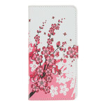 iPhone 11R hoesje met tropische bloemen