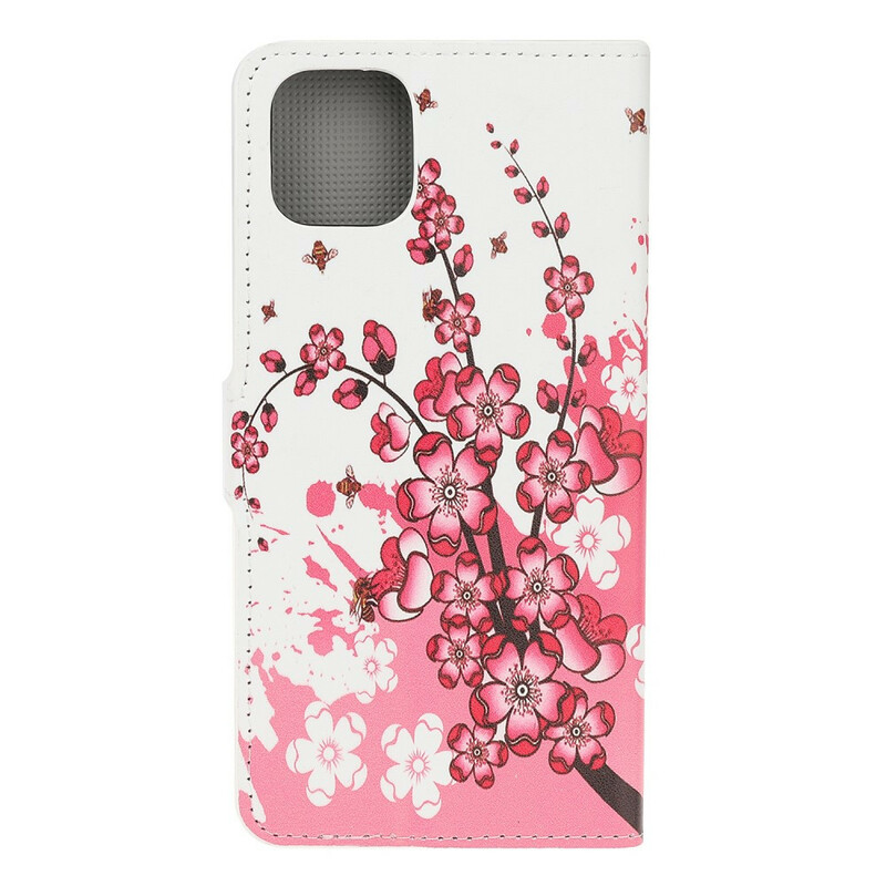 iPhone 11R hoesje met tropische bloemen