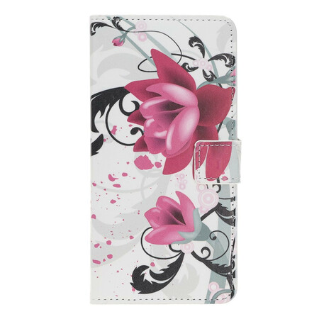 iPhone 11R hoesje met tropische bloemen