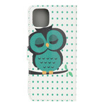 Beschermhoesje voor iPhone 11R Sleeping Owl