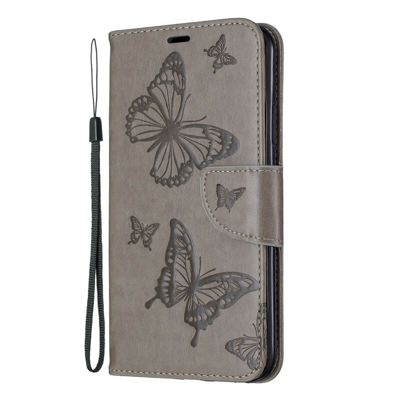 iPhone 11 Max bedrukte vlinders Lanyard Case