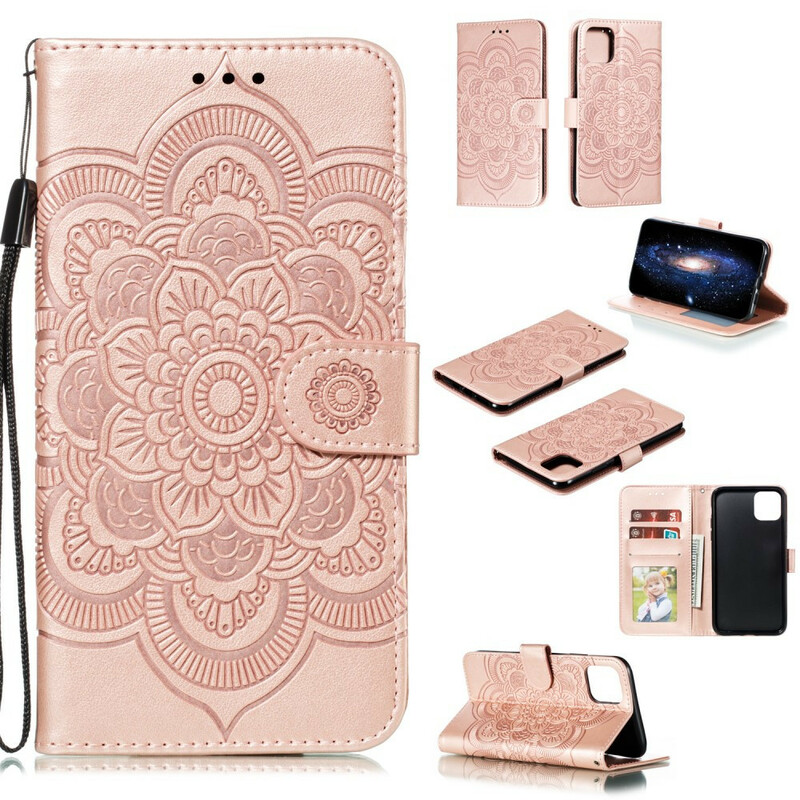 Case iPhone 11 Max Volledige Mandala met riem