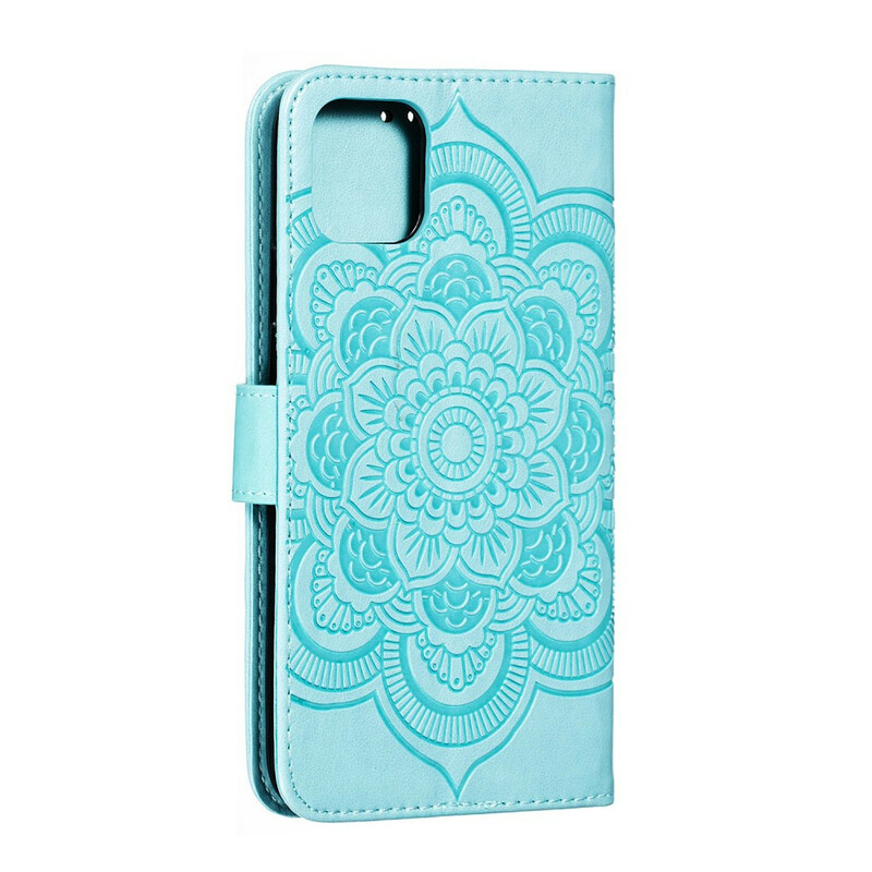 Hoesje iPhone 11 Max Volledige Mandala met riem