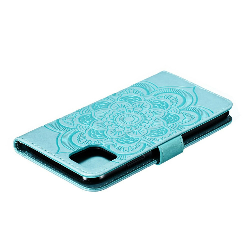 Hoesje iPhone 11 Max Volledige Mandala met riem