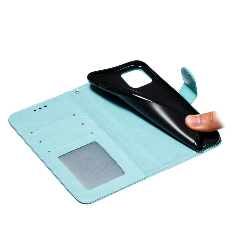 Hoesje iPhone 11 Max Volledige Mandala met riem