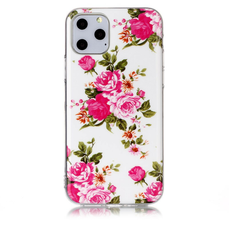 Case iPhone 11 Bloemen Liberty Fluorescerende