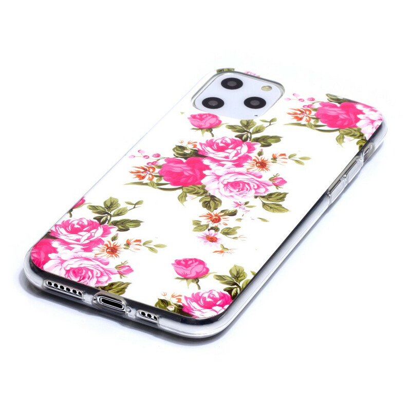 Case iPhone 11 Bloemen Liberty Fluorescerende