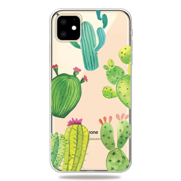 Case iPhone 11 Cactus Waterverf