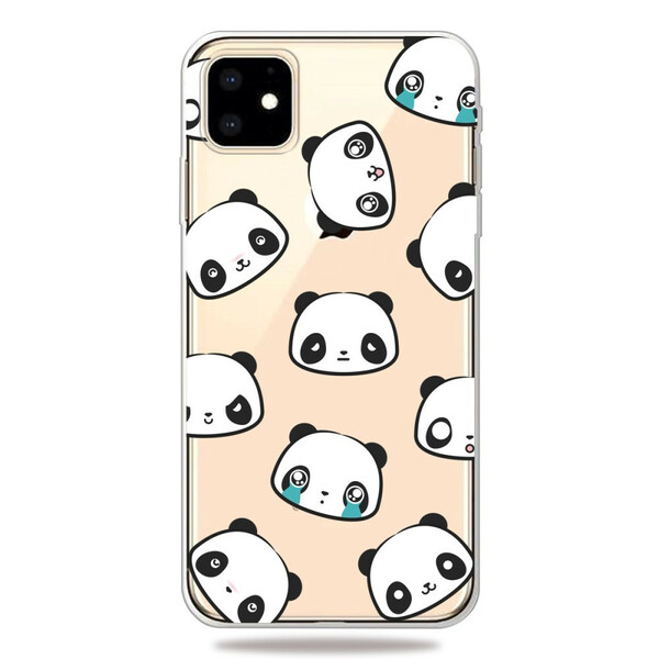 Hoesje iPhone 11 Sentimental Panda's