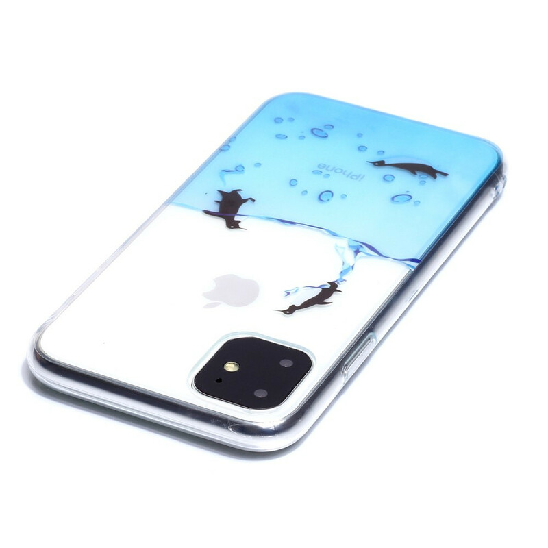 iPhone 11 duidelijk geval Pinguïnspel