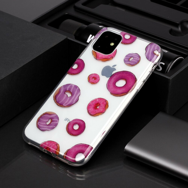 iPhone 11 Duidelijk Geval Donuts Ventilator