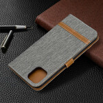 iPhone 11 Pro Max stof en leer effect riem case