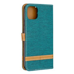 iPhone 11 Pro Max stof en leer effect riem case