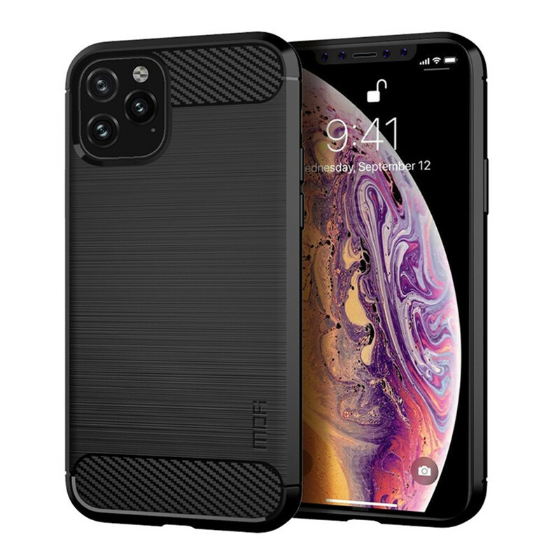 iPhone 11 Pro geborsteld koolstofvezel hoesje MOFI