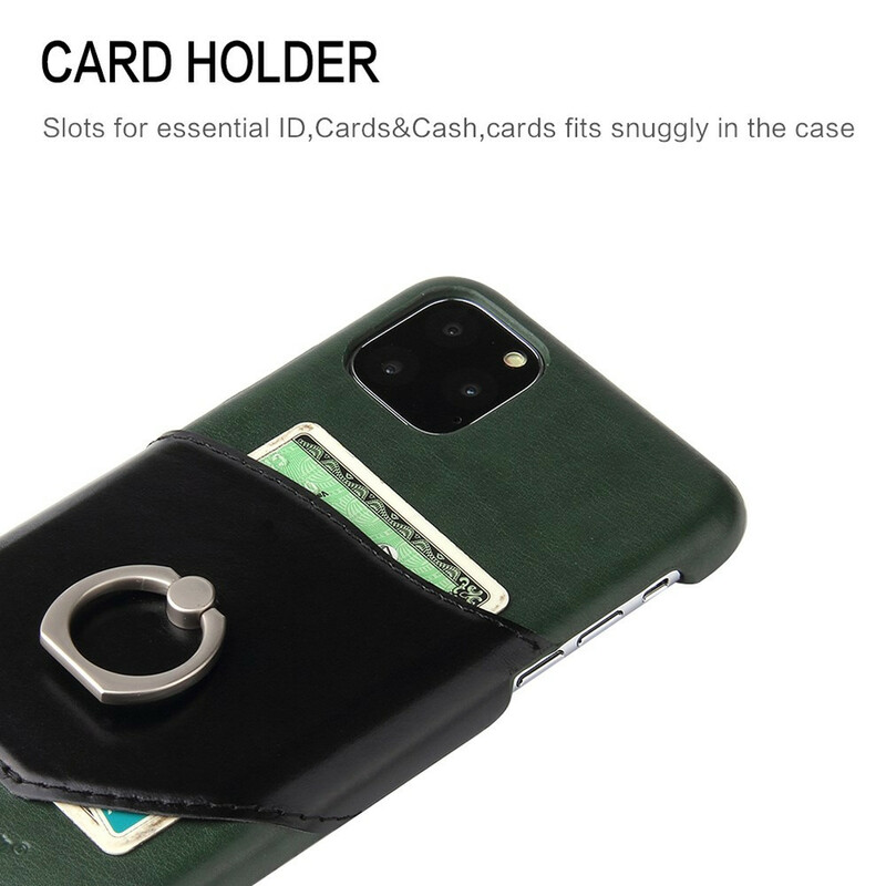 Case iPhone 11 Pro Card Case en Ring houder Fierre Shann