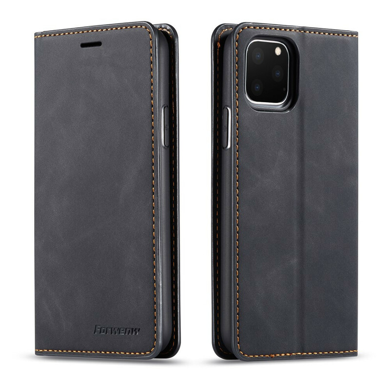 Flip Cover iPhone 11 Pro Leder Effect VOORWENW