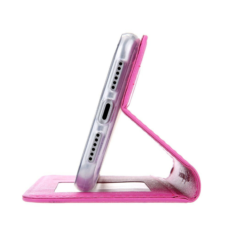 Flip Cover iPhone 11 Leder Effect Zijde