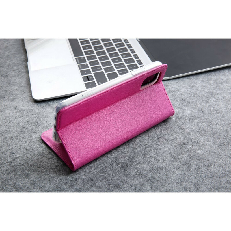 Flip Cover iPhone 11 Leder Effect Zijde