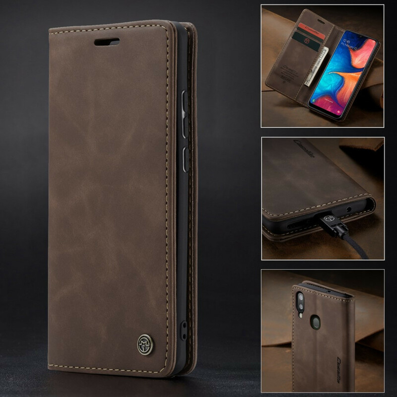 Flip Cover Samsung Galaxy A30 CASEME Kunstleer Flip Cover Samsung Galaxy A30 CASEME Kunstleer