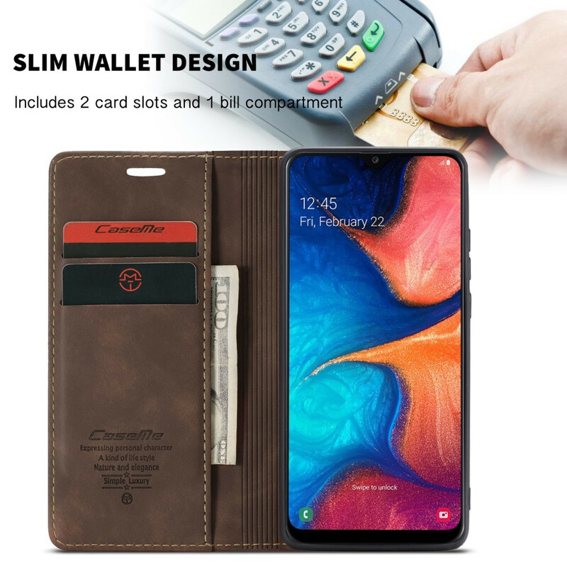 Flip Cover Samsung Galaxy A30 CASEME Kunstleer Flip Cover Samsung Galaxy A30 CASEME Kunstleer