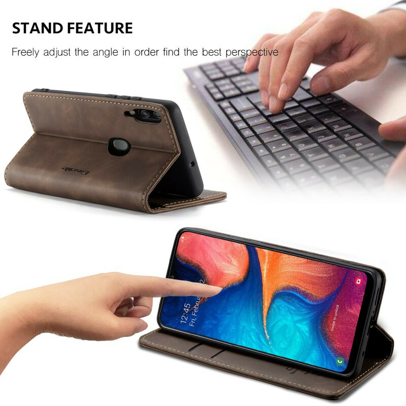 Flip Cover Samsung Galaxy A30 CASEME Kunstleer Flip Cover Samsung Galaxy A30 CASEME Kunstleer