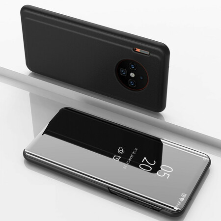 Bekijk Cover Huawei Mate 30 Pro Spiegel en Leder Effect
