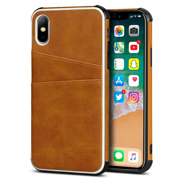 iPhone X Monochroom Dubbele Kaart Case