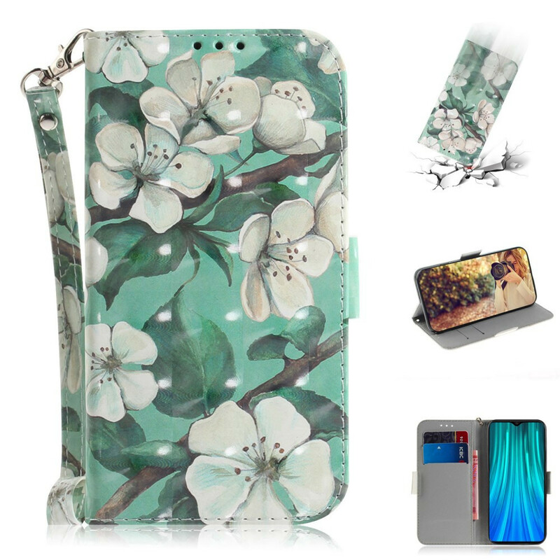 Xiaomi Redmi Note 8 Pro Bloem Strap Case